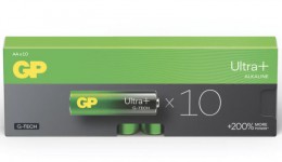 GP Ultra Alkaline Batteries AA Pack 10 £3.69